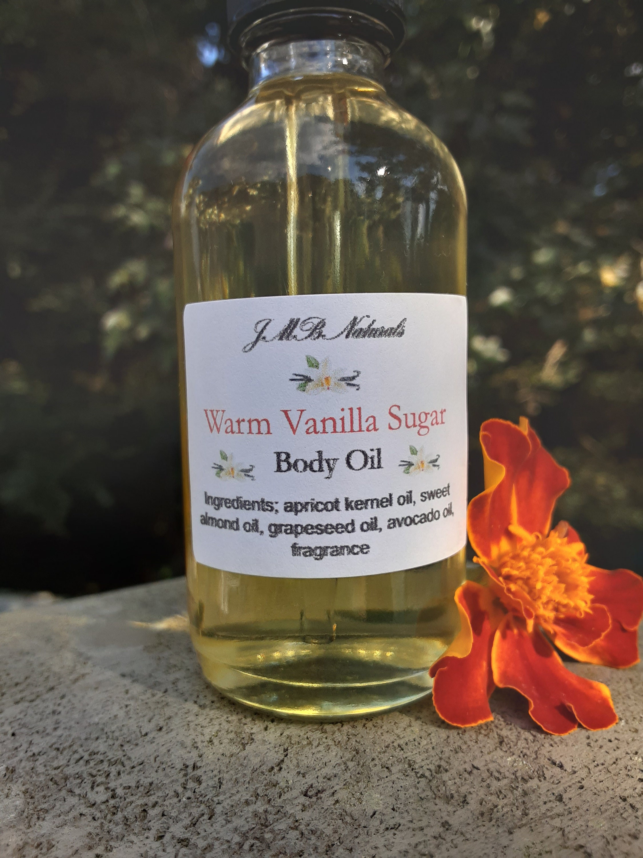 Warm Vanilla Sugar Body Oil All Natural -  Israel