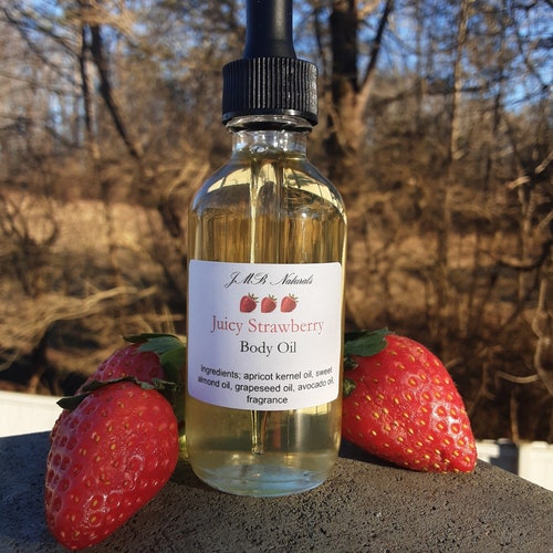Juicy Strawberry Body Oil Etsy