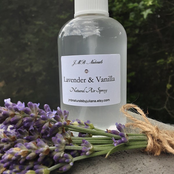 Natural Room Spray| Lavender & Vanilla Spray - Air Freshener| Pillow Spray| Bathroom Spray