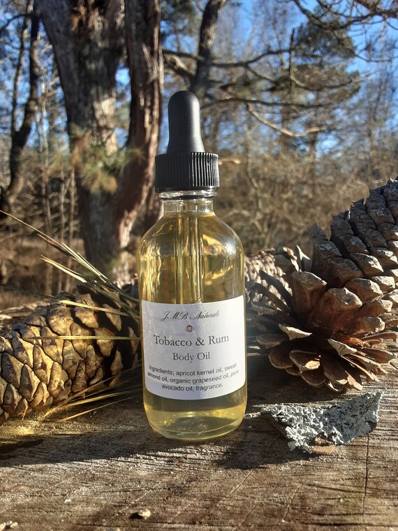 Tobacco & Rum Body Oil: Natural Moisturizing Oil for Men