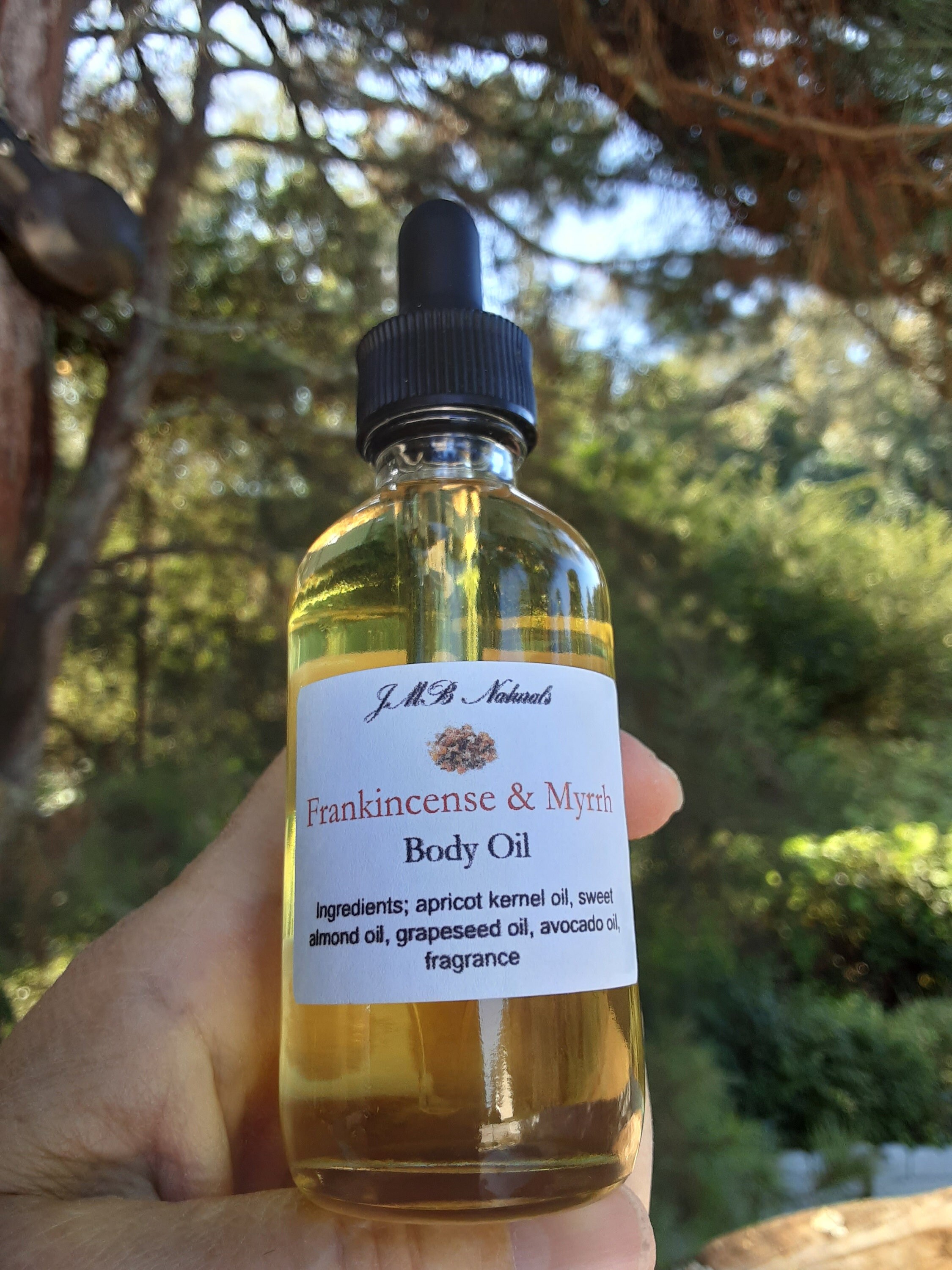 Frankincense & Myrrh Body Oil Etsy