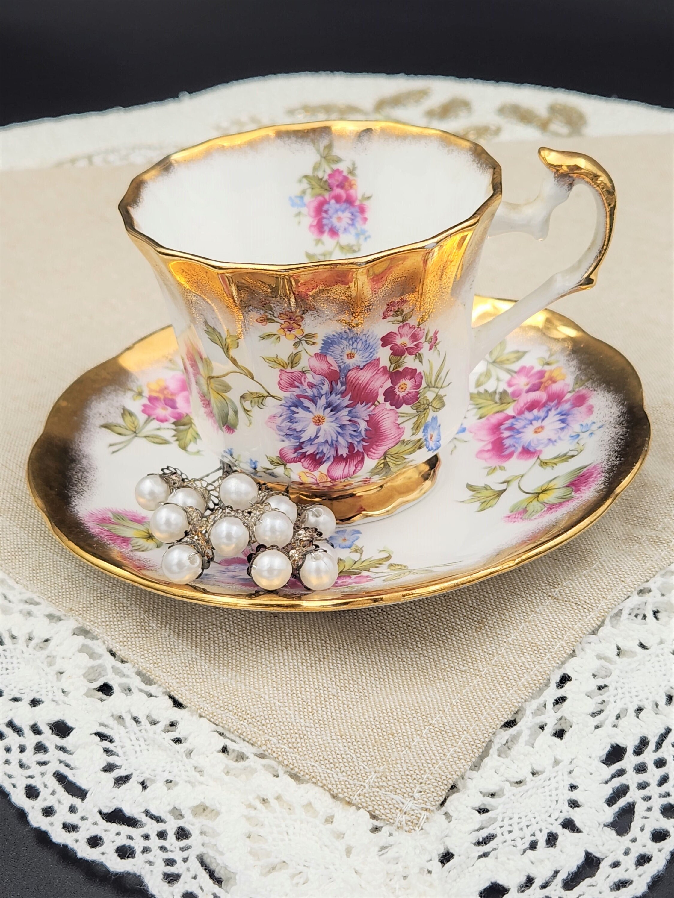 Elizabethan エリザベサン 帆船デザイン 大型カップ・ソーサー5 Elizabethan エリザベサン 帆船デザイン 大型カップ・ソーサー5