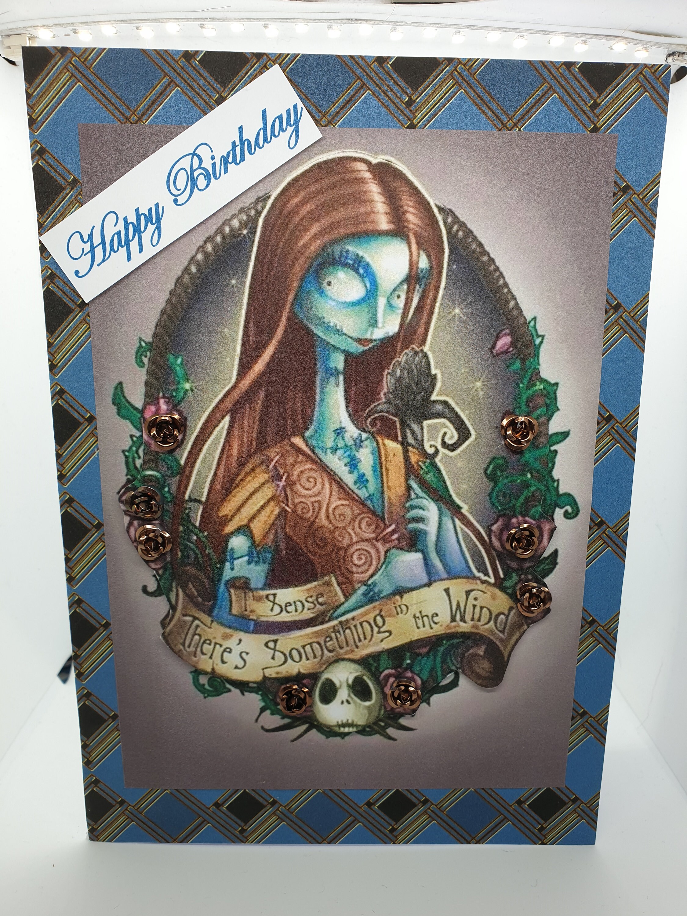 Handmade Nightmare Before Christmas Inspired Birthday Card Etsy