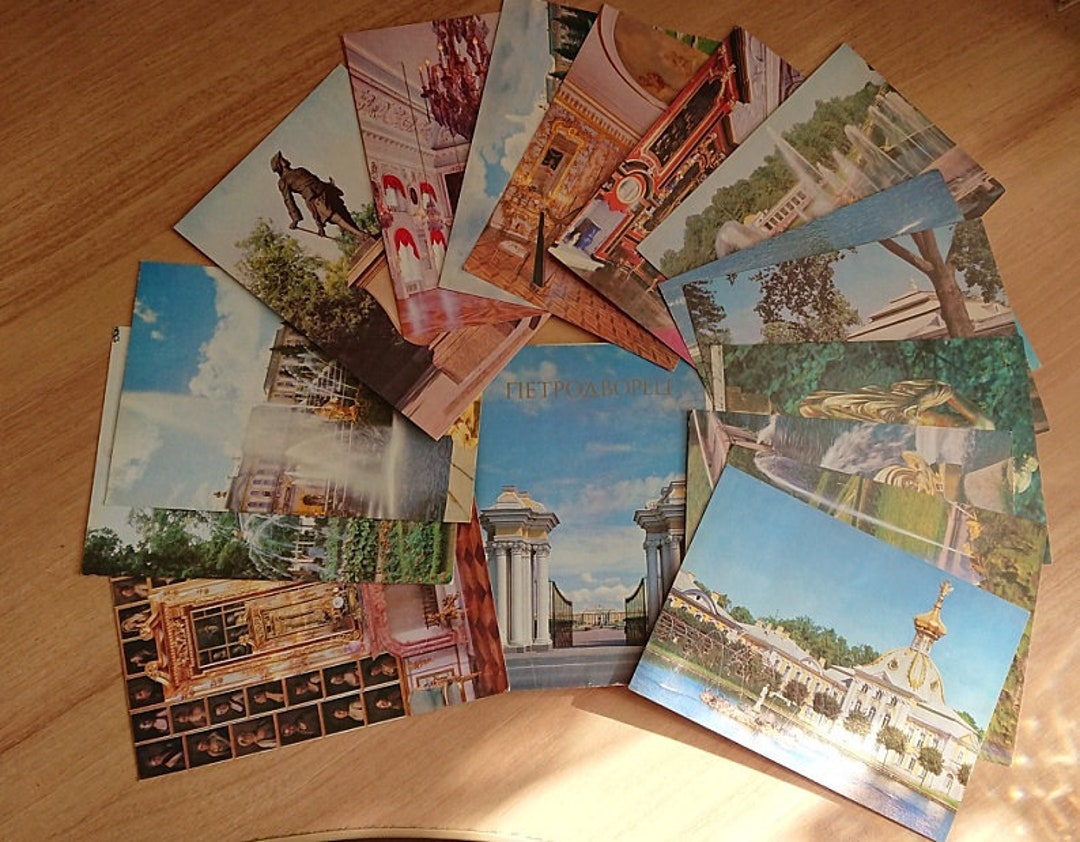 Soviet Postcards Petrodvorets Peterhof Palace Garden - Etsy