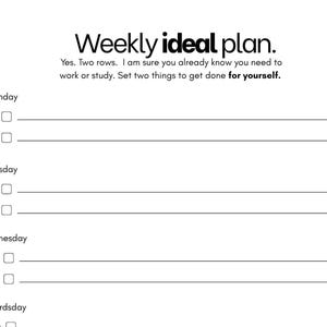 Get it done. Digital planner from your tough bestie to avoid perfection