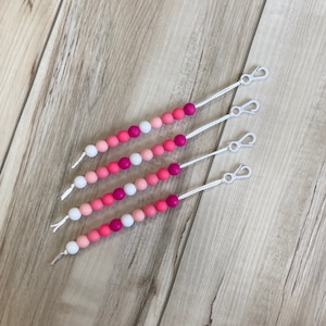 Golf Stroke Counter • Golf Beads • Waterproof Silicone Beads • Golf Accessory • Golf Bag Keychain • Women’s Golf Gift • Golf Gift