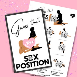 Dirty Guess that SEX Position GAME Ladies Night Printable Download Bachelorette Hen Parties Bridal funny Naughty Bridesmaid Party Mature