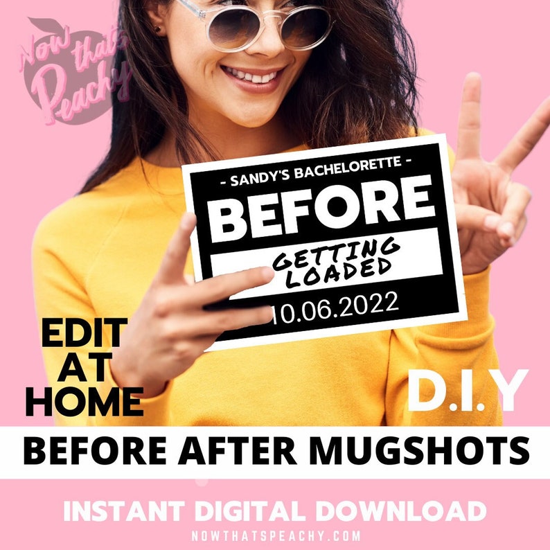 Before After MUGSHOT Photobooth PRINTABLES EDITABLE Police - Etsy Australia