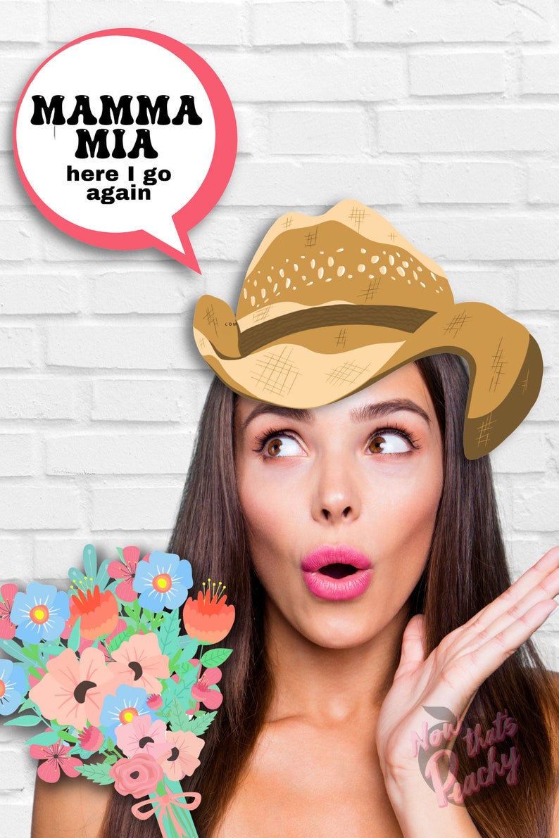 Romcom Theme Photo Booth PRINTABLES Props Movie Themed Signs for ...