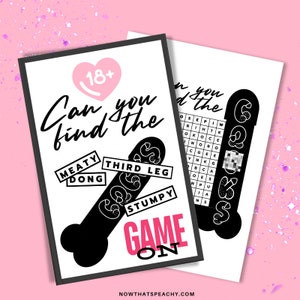 Willy Word Search GAME Printable Instant Download dirty Bachelorette Hens Party Quiz Divorce Gay Parties Bridal Shower funny Activity Mature