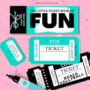 DIVERTENTE BIGLIETTO vuoto Libro voucher, avventura Stampabile Download digitale Personalizzato Anniversario Compleanno tagliandi bestie BFF bf gf sorella fratello regalo
