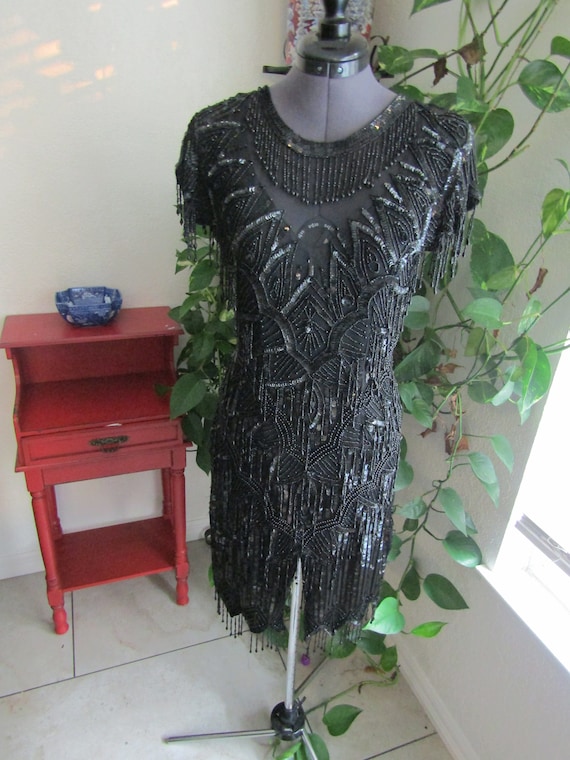 1920's Great Gatsby style beaded dress