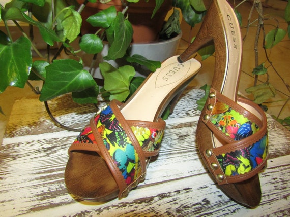 guess slip on heels