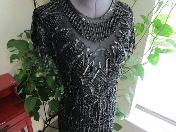 1920's Great Gatsby style beaded dress - image 2