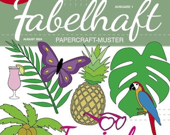 Tropische Papercraft-Muster