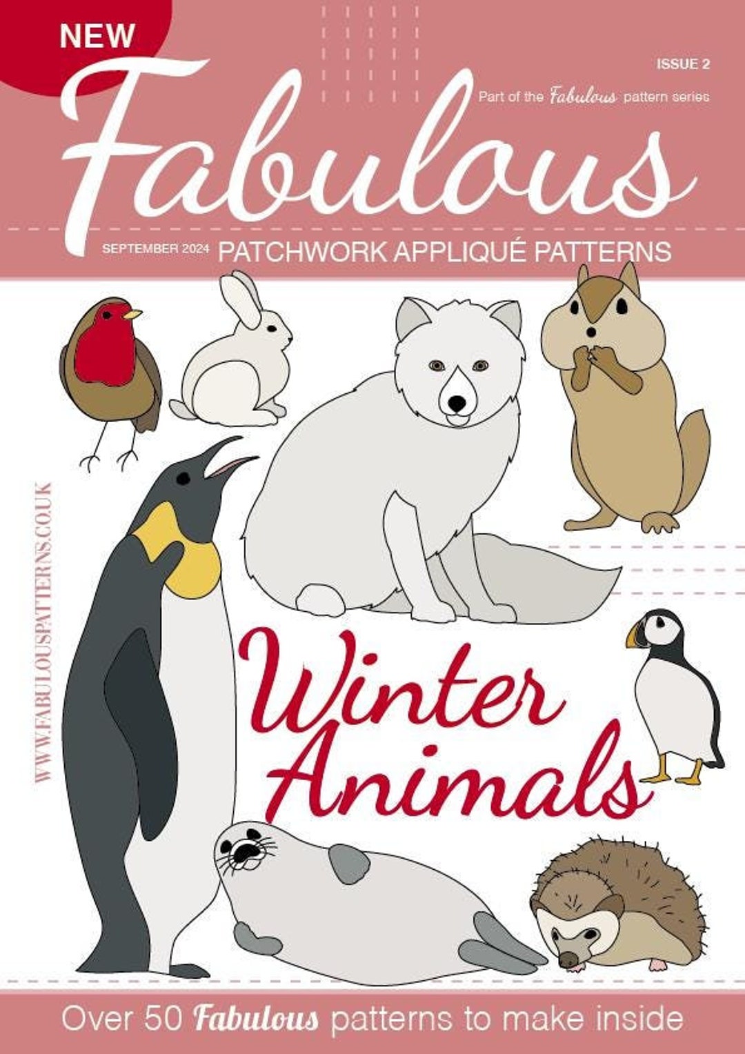 Winter Animals Patchwork Appliqué Patterns - Etsy
