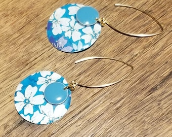 Earrings - Japanese resin paper