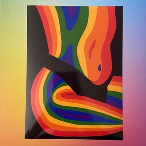 Gay Thermal Print, Gay Body Art Print