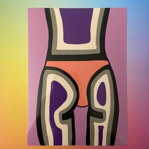 Asexual Thermal Print, Asexual Body Art Print