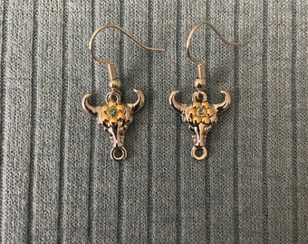 Bull Skull Earrings
