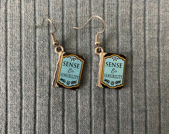 Sense & Sensibility Book Earrings