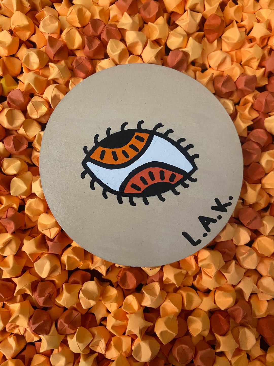 Orange Pupula Duplex Art - Etsy