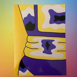 Nonbinary Thermal Print, Nonbinary Body Art Print