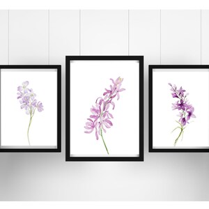 Set van 3 prints, wall art decor, bloemen, minimalistisch, boerderij decor, home decor, botanische print, art print, bloem afdrukbare wand decor