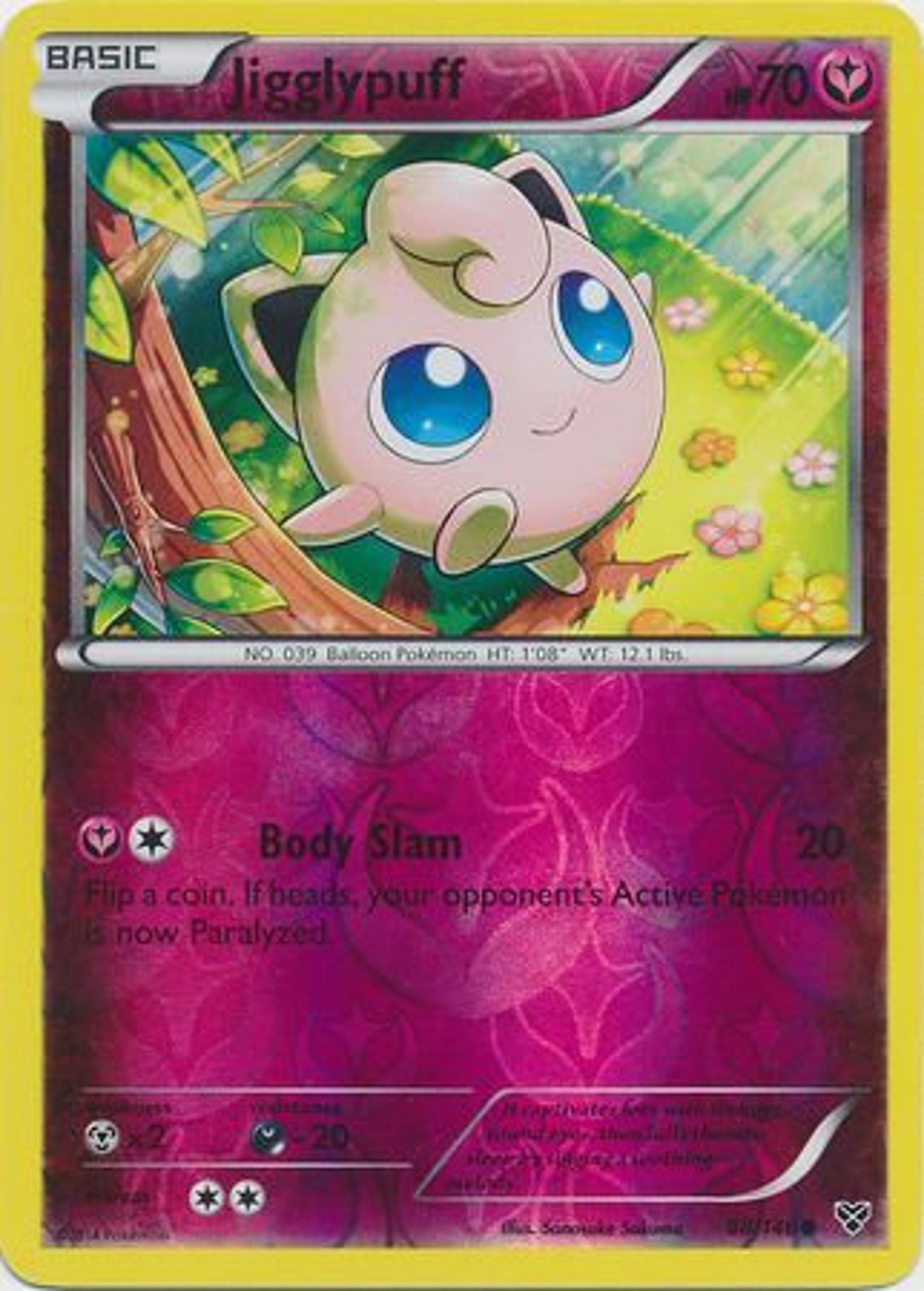 Jigglypuff 88/146 Common Reverse Holo XY Base Set Etsy