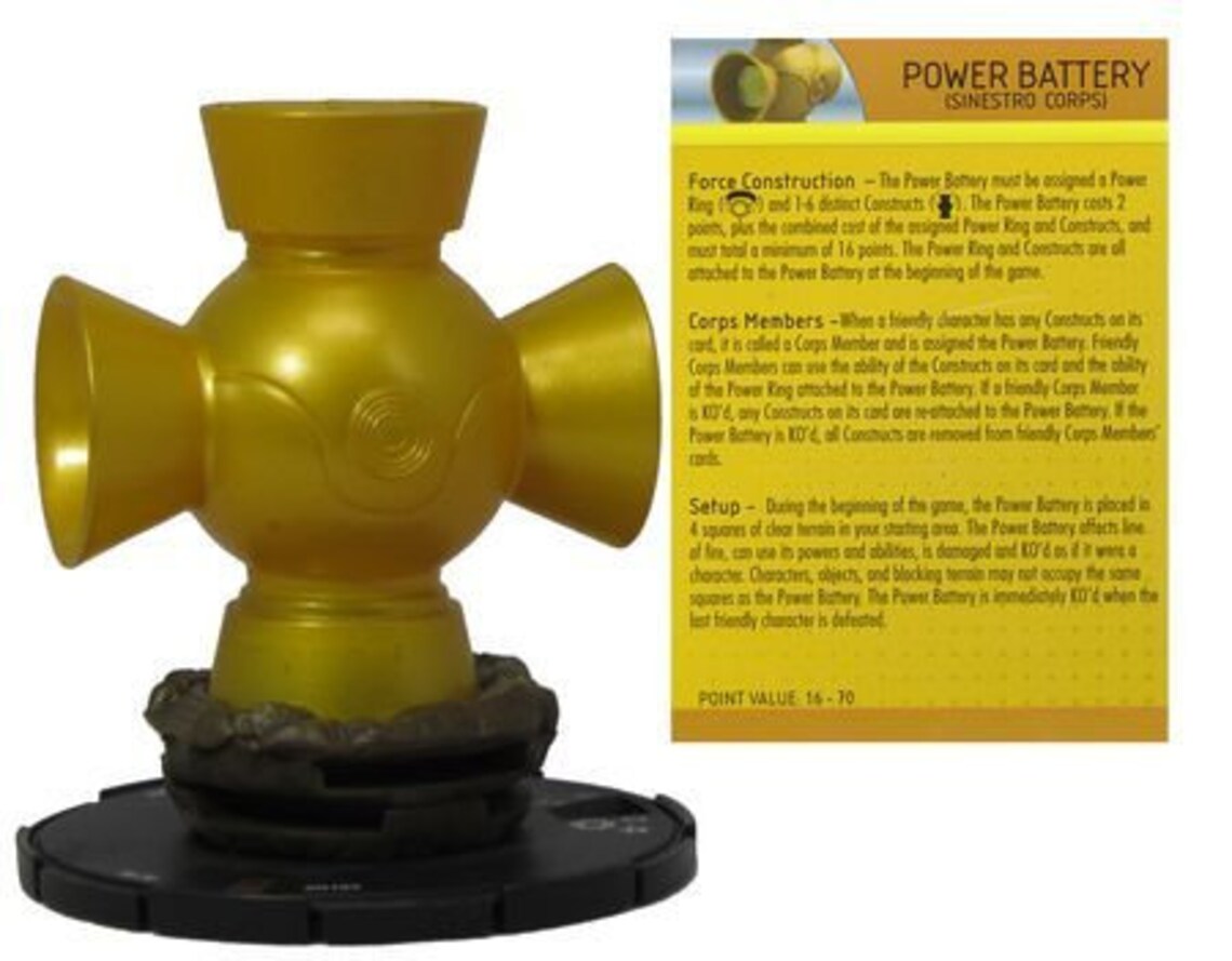 Yellow Lantern Central Power Battery R105 3D Special Object Etsy