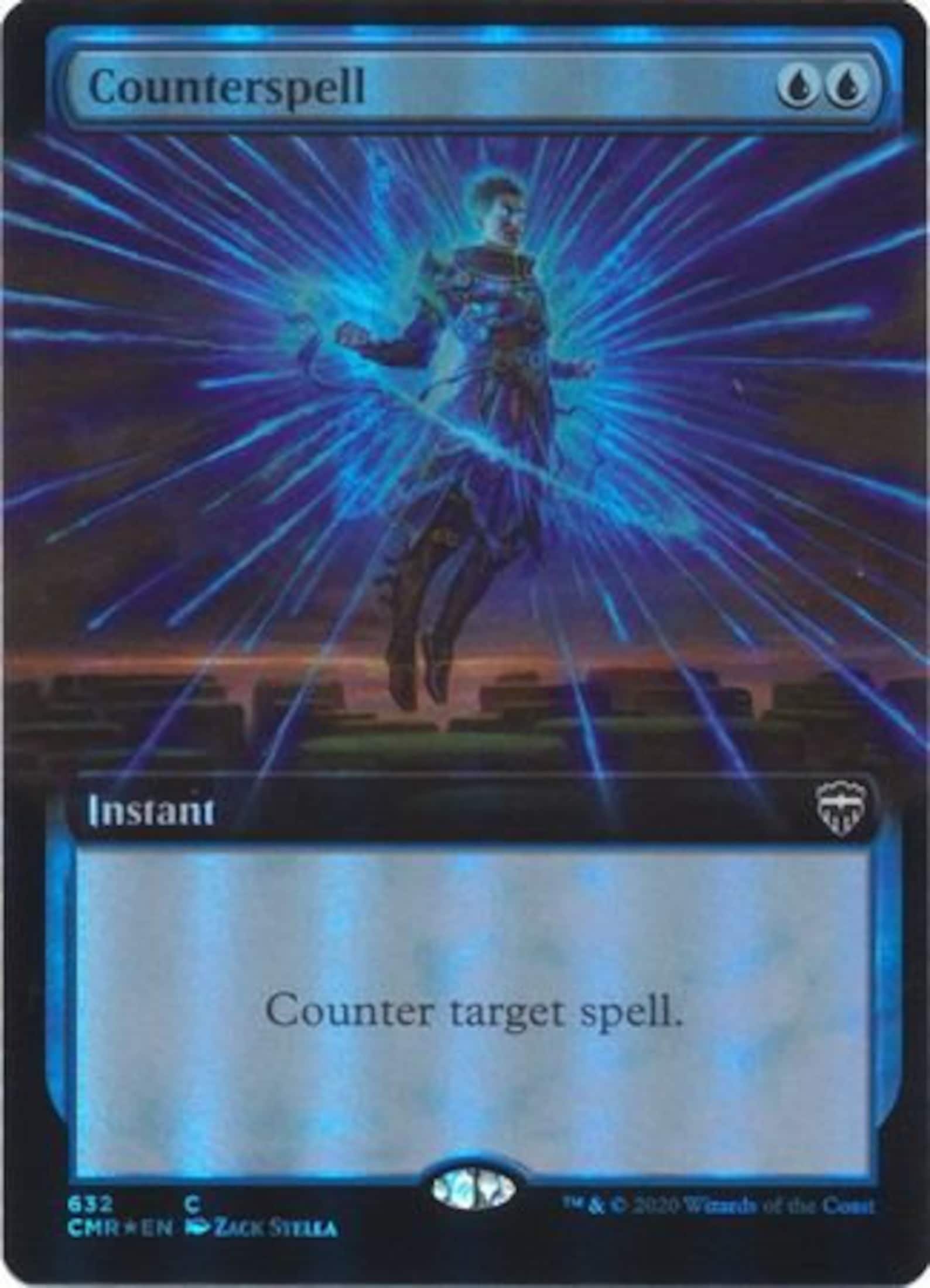 Counterspell 632 Extended Art Foil Commander Legends Etsy