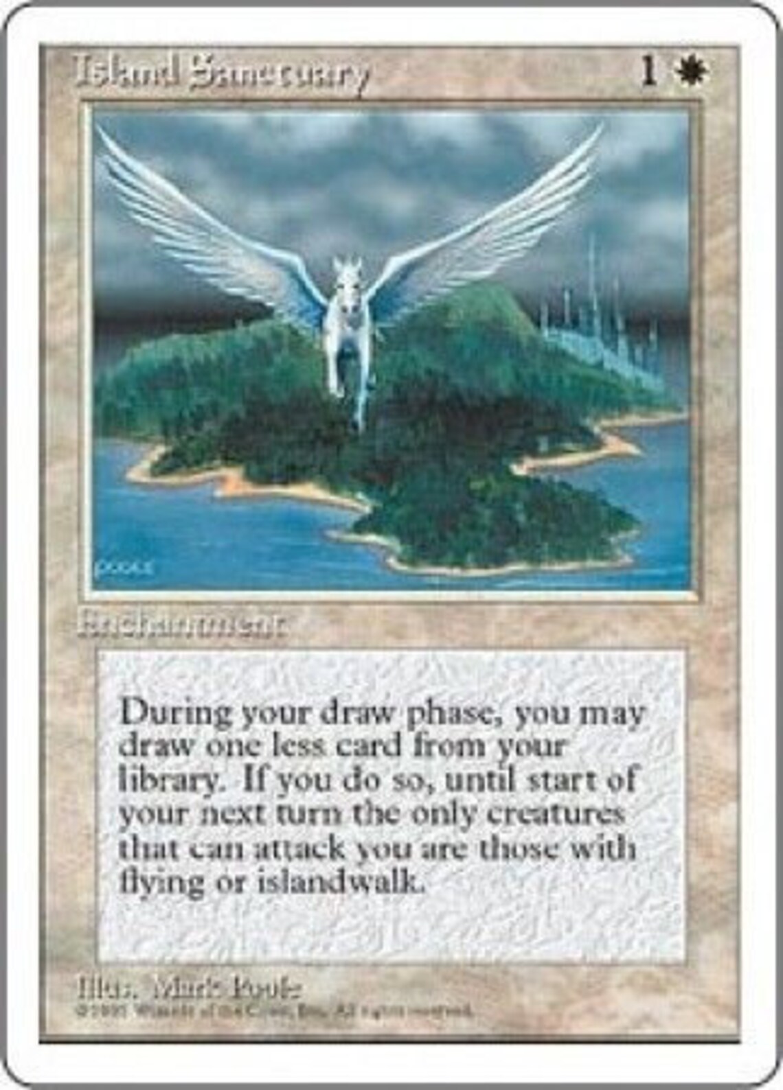 Island Sanctuary MTG 4th Edition Magic Cards Singles Etsy