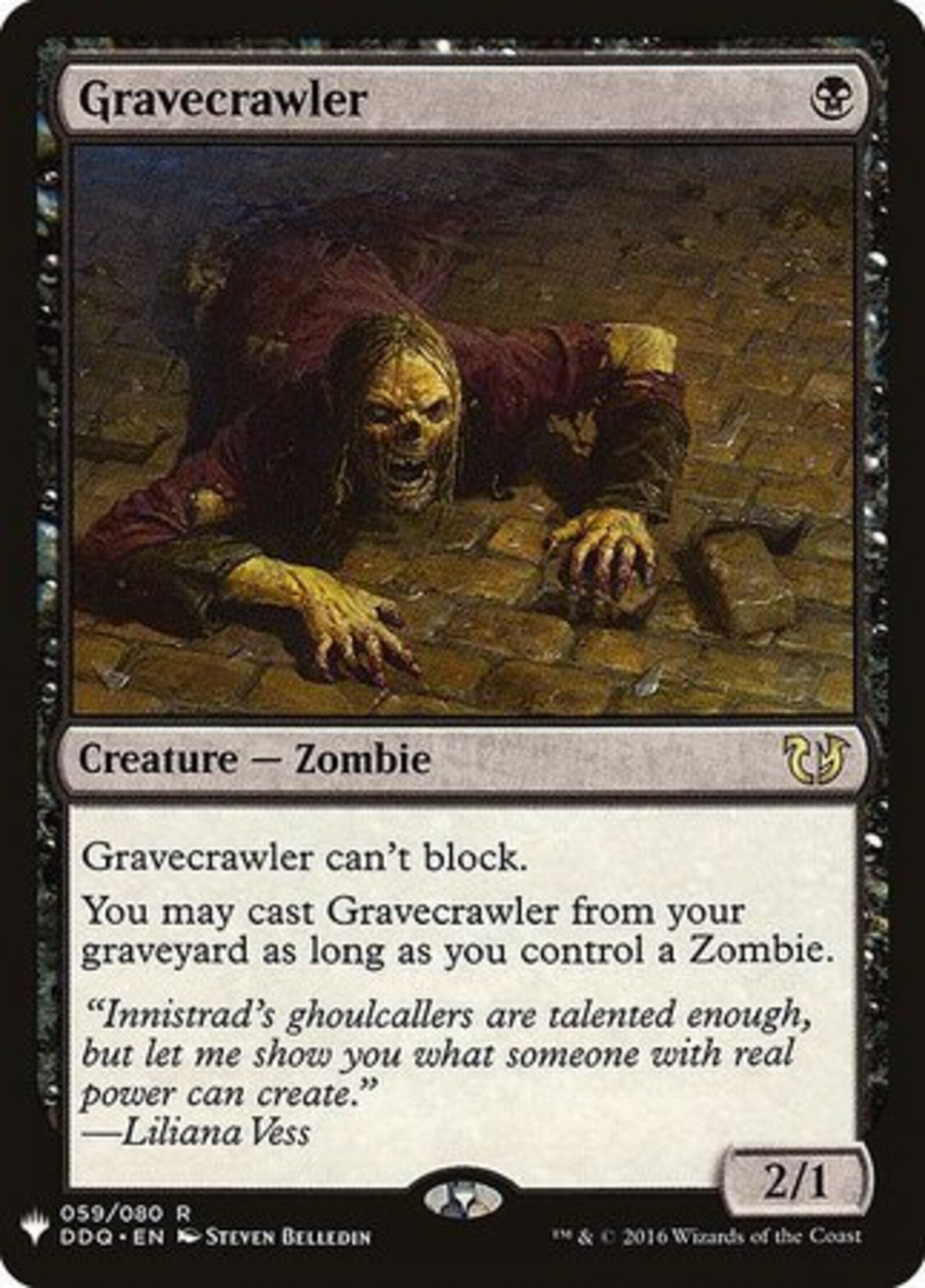 Gravecrawler Mystery Booster Promo Mystery Booster Singles Etsy