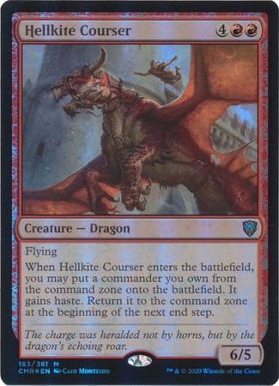 Hellkite Courser 183/361 Foil Commander Legends Foil Etsy Hellkite Courser 183/361 Foil Commander Legends Foil Etsy