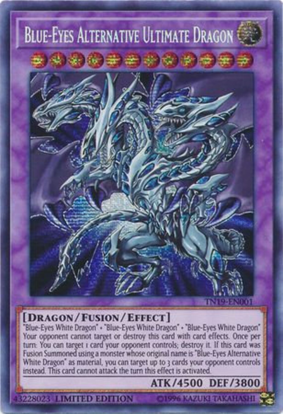 BlueEyes Alternative Ultimate Dragon TN19EN001 Prismatic Etsy