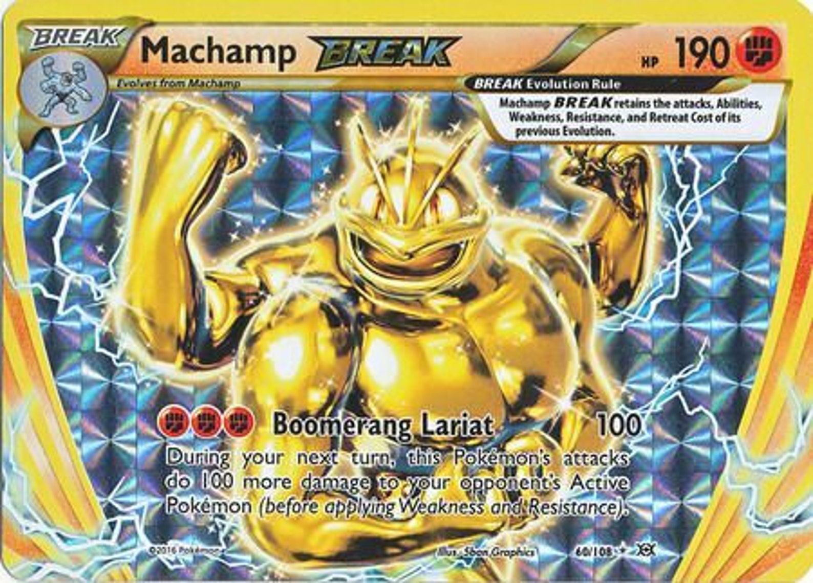 Machamp Break 60 108 Break Rare XY Evolutions Singles Etsy