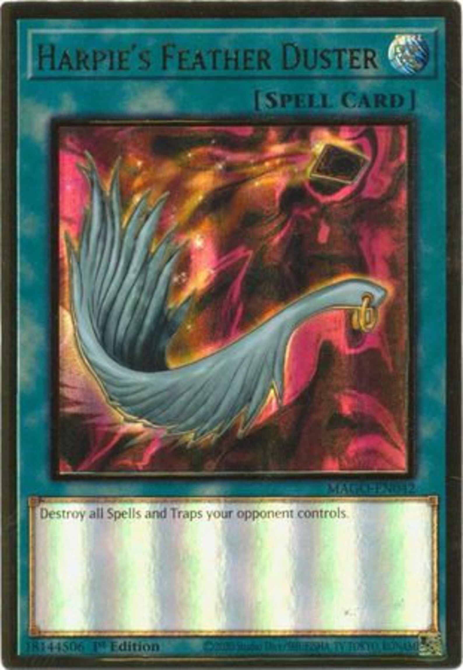 Harpie's Feather Duster MAGOEN042 Premium Gold Rare Etsy