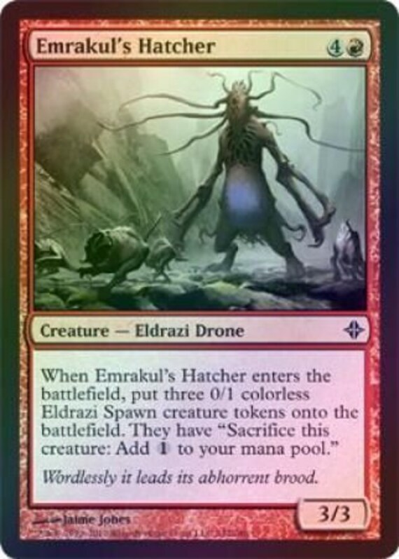 Emrakul's Hatcher Foil Rise of the Eldrazi Foil Etsy
