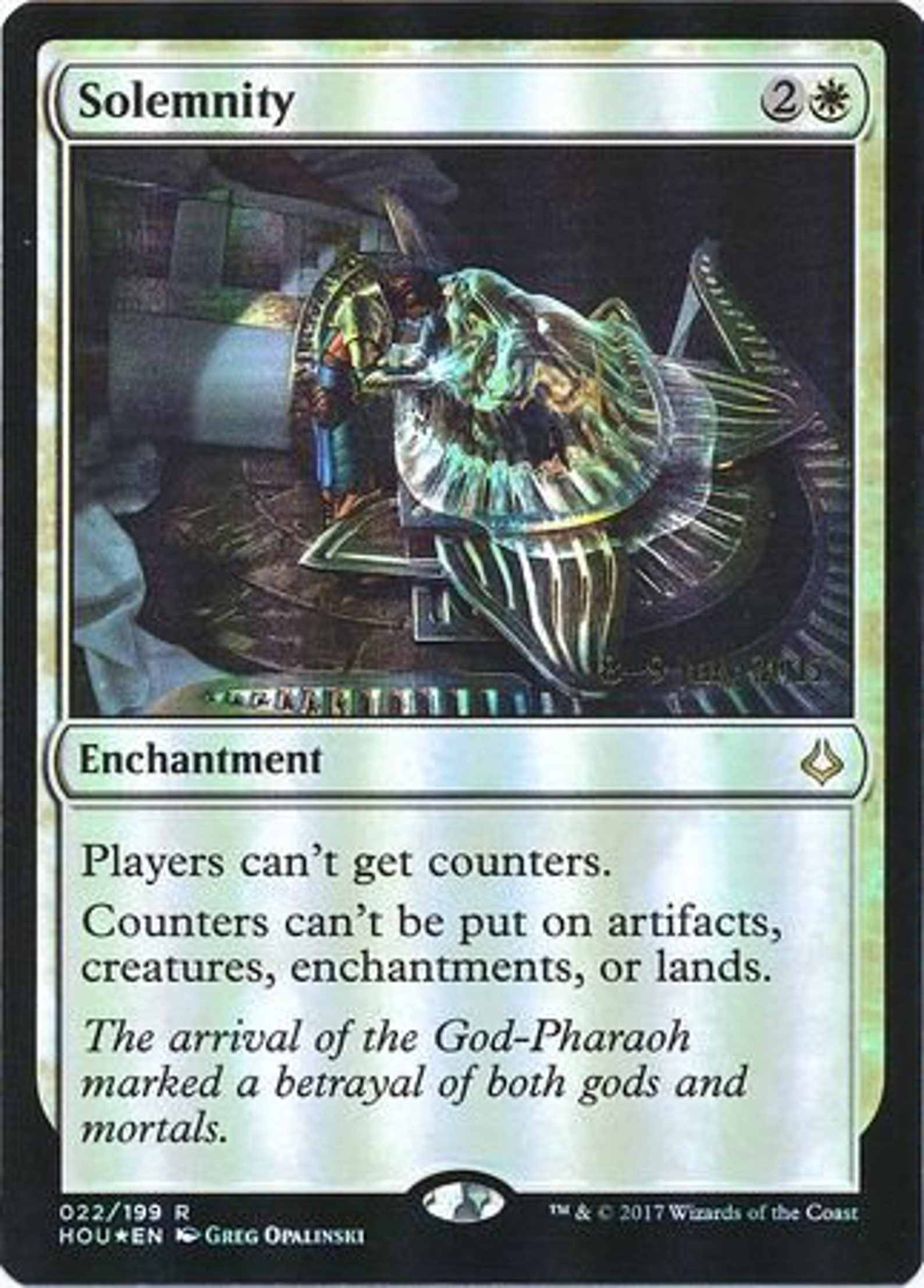 Solemnity 022/199 HOU Prerelease Foil Promo Magic The Etsy