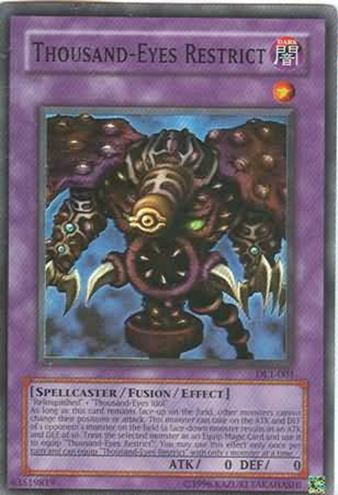 Thousand-Eyes Restrict DL1-001 Super Rare Yu-Gi-Oh Promo | Etsy