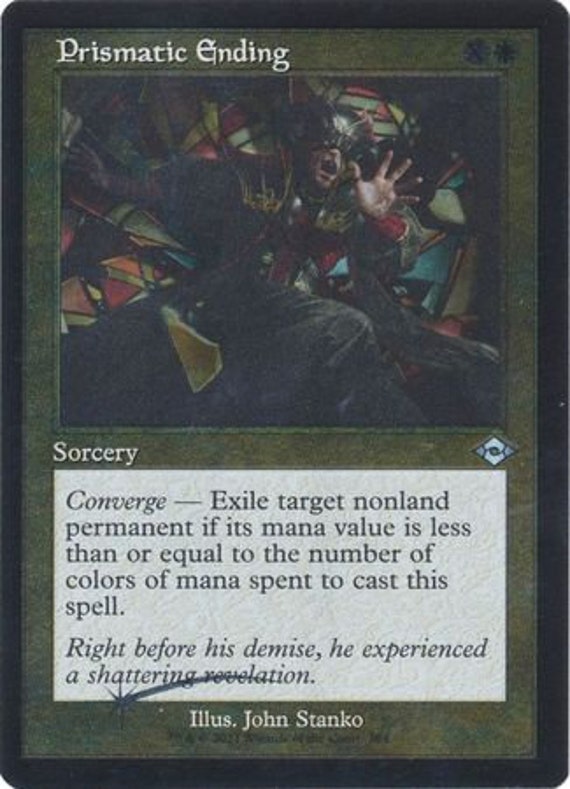 Prismatic Ending 384 Showcase / Retro Frame Etched Foil Etsy