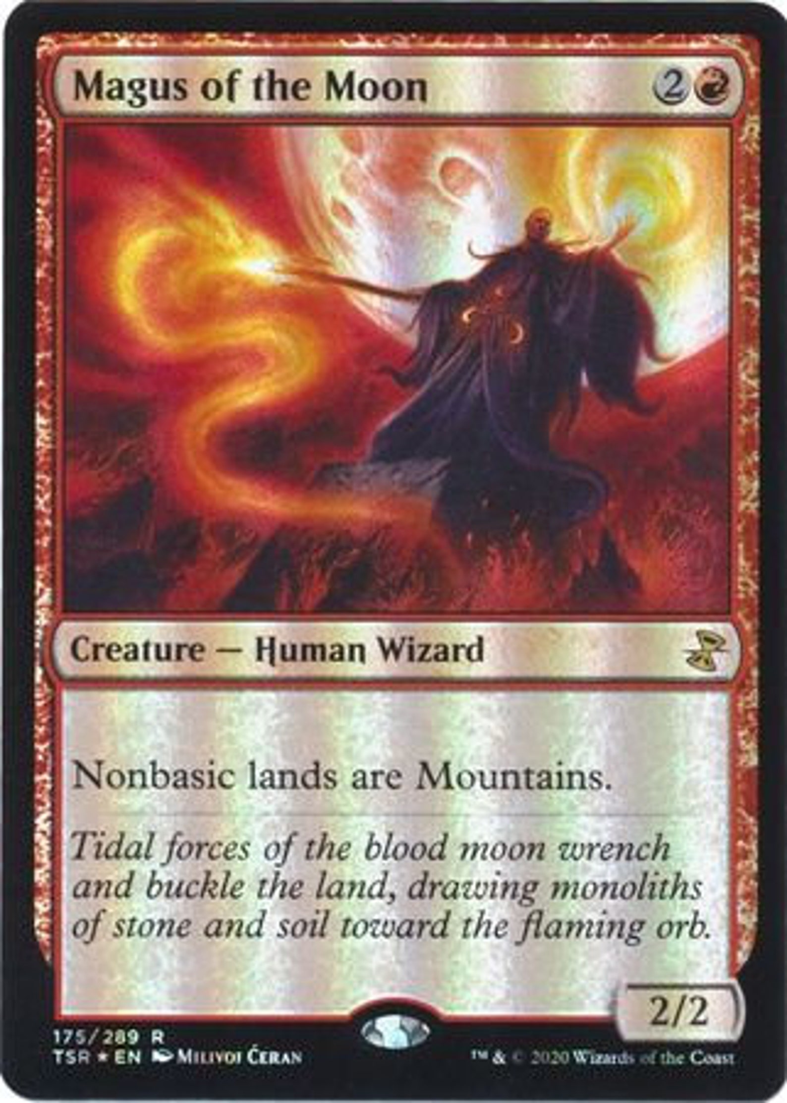 Magus of the Moon 175/289 Foil Time Spiral Remastered Foil | Etsy