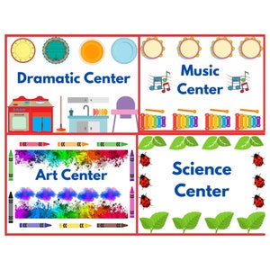 Preschool Center Signs: Classroom Decor (Digital Prints)