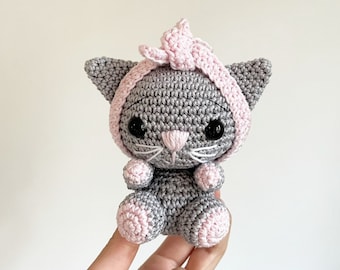 PDF Lucy the kitten crochet pattern - DIY amigurumi animal crocheting