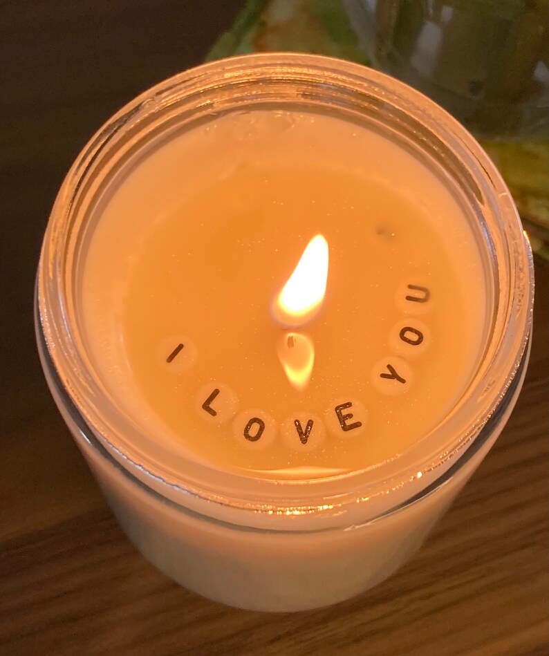 Wedding Hidden Message Candle 8 oz Cotton Wick Soy Wax Etsy
