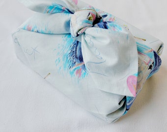 Envoltura de regalo reutilizable Furoshiki hecha a mano - Envoltura de tela ecológica para regalos sostenibles