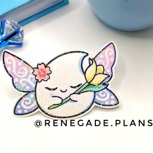 Autocollant Spring Glitter or Clear Overlay Vinyl Die Cut, Autocollants Spring Planner, Fleurs de cerisier, sakura, Printemps Kawaii, Fleur de printemps, Tulipe