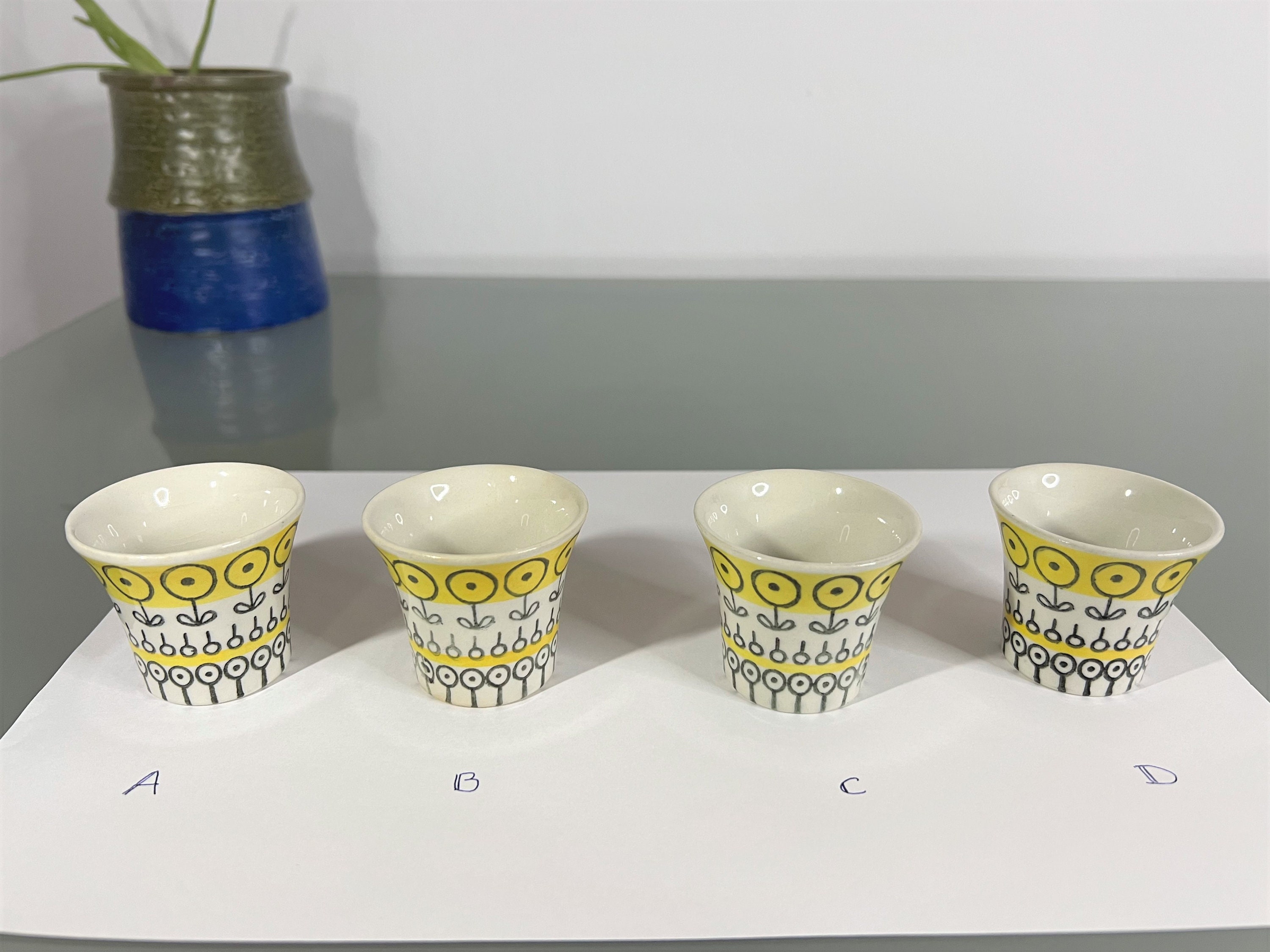 Rare Gefle Furuvik Egg Cup, Upsala-ekeby Sweden, Designed by Berit