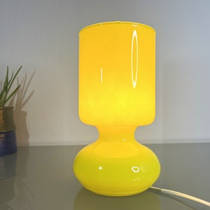 Vintage IKEA Handmade Lykta Lamp Yellow Night Lamp, Mood Light, Bedside Lamp from 1990s. Yellow Lantern Light / Mushroom Light.