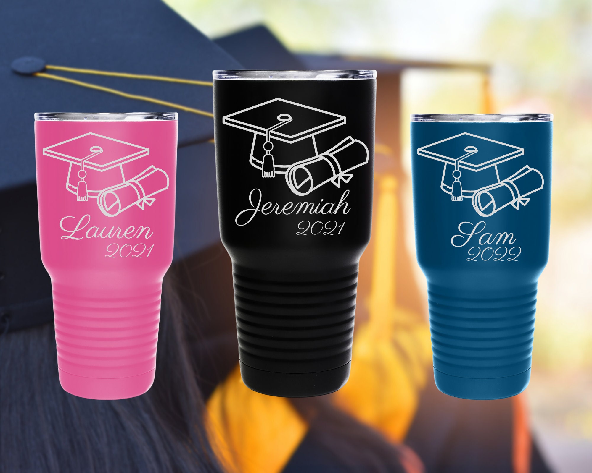 Personalized Graduation Tumbler Custom Graduation Cup Etsy